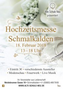 Plakat_Hochzeitsmesse Schmalkalden_18.02.2018